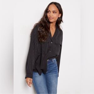 Pistola Irene Effortless Shirt Black/White Stripe Size S